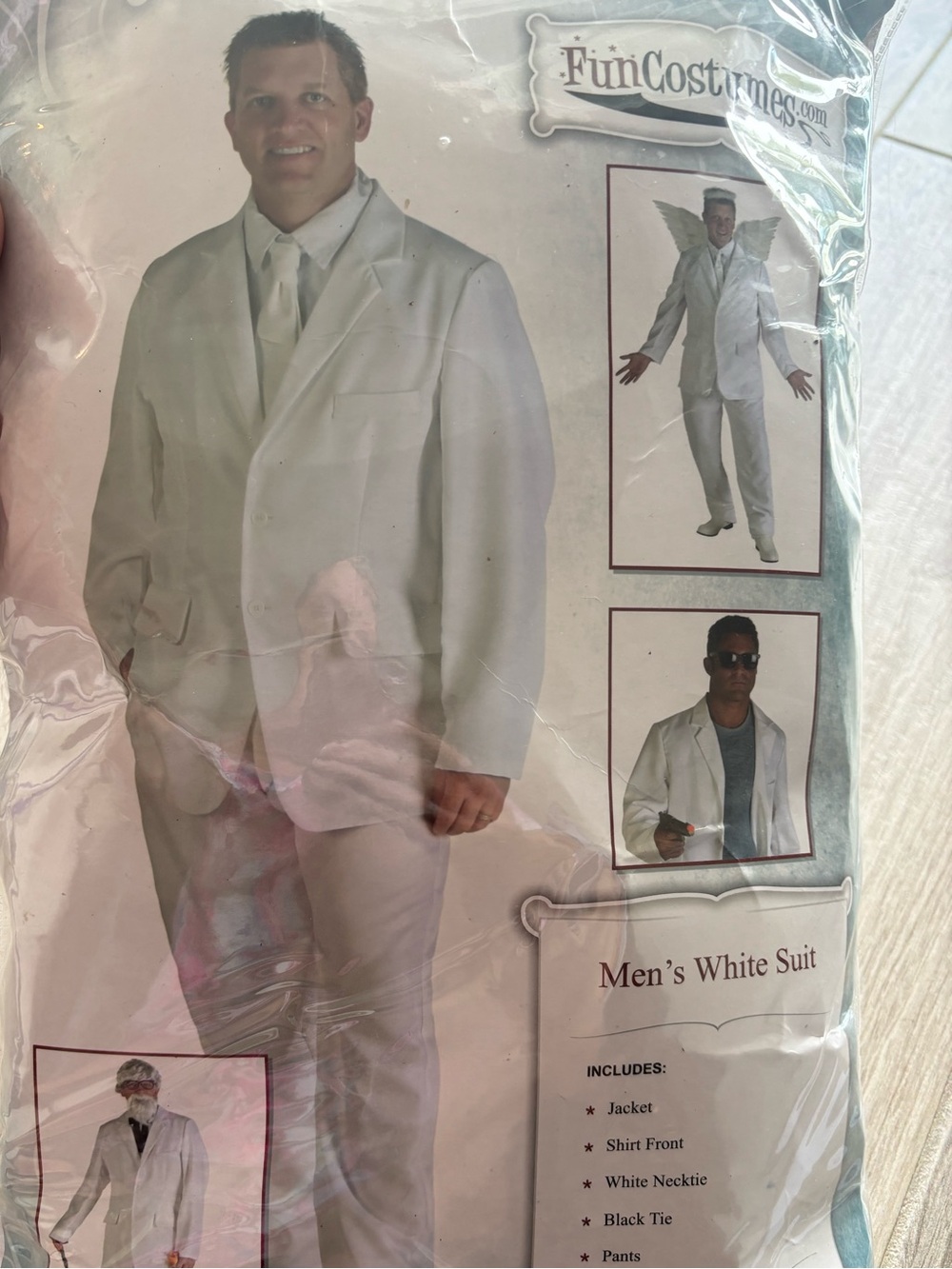 Men's White Suit Blazer and Pants - Classic White Formal Suit Costume in XL